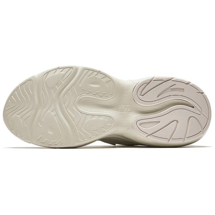 New Anta Anti Slip And Wear Resistant Breathable Low Top Casual Shoes Women's Beige 922518807-4