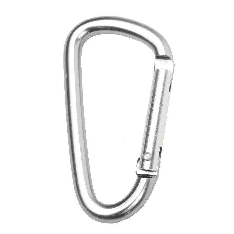 No. 5 D-shaped Aluminum Quick-Release Carabiner Hook for Outdoor Gear and Travel
