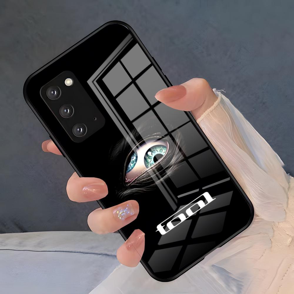 

Чехол для телефона Rock Band T-TOOL для Samsung S26 S25 Plus S20 S20 Plus S22 Ultra S23 FE S21 Plus S21 Ultra Стеклянная крышка Samsung S21