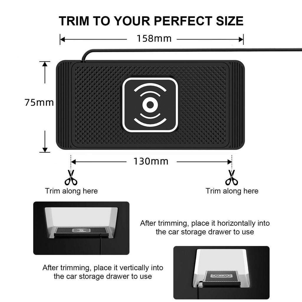 15W Kabelloses Autoladegerät für Huawei, Apple und Samsung - Smarte Induktion und Schnellladung