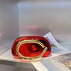 Acrylic Mini Clutch Bag With Metal Handle Vintage Style Evening Purse Crossbody Shoulder Women