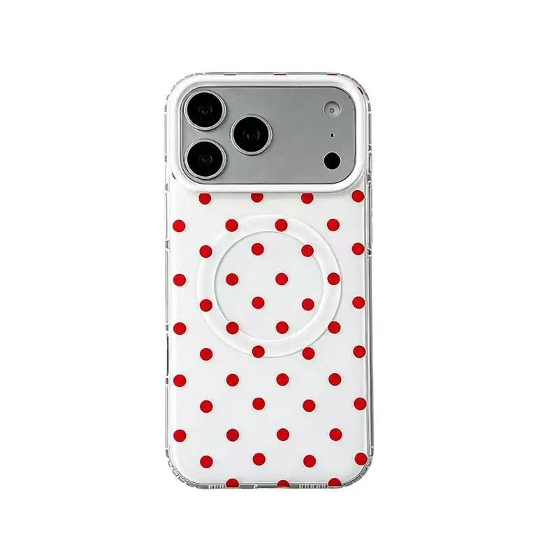 Sweet Color Block Polka Dot iPhone 17 Pro Max Magnetic Case