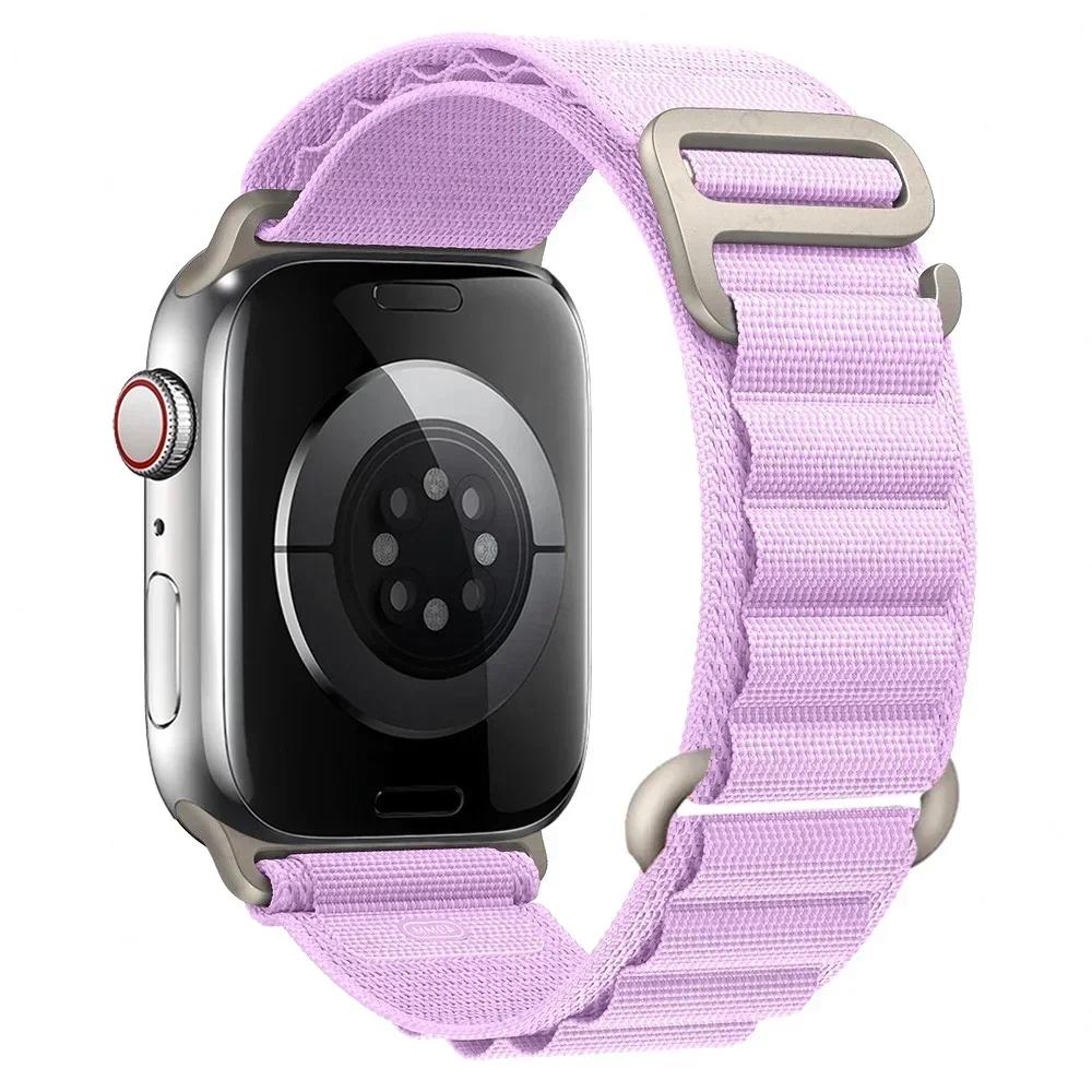 Alpine Strap for Apple Watch Bands 44mm 40mm 49mm 45mm 41mm 38 42mm Nylon Bracelet Iwatch Ultra 2Series 10 9 3 4 5 6 7 8 SE Band