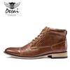 Fashion New Men’s Shoes Winter New Men's Casual High-Top Shoes Genuine Leather Boots High Boots Oxfords Men's Large Size Shoes 7.5-13