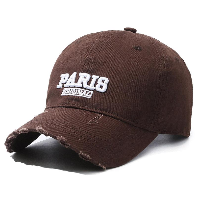 Wide Brim Baseball Cap Women's Holed Letter Outdoor Cap Sports Embroidery Ponytail Panama Cap Male Snapback Hat Sun Visor Hats