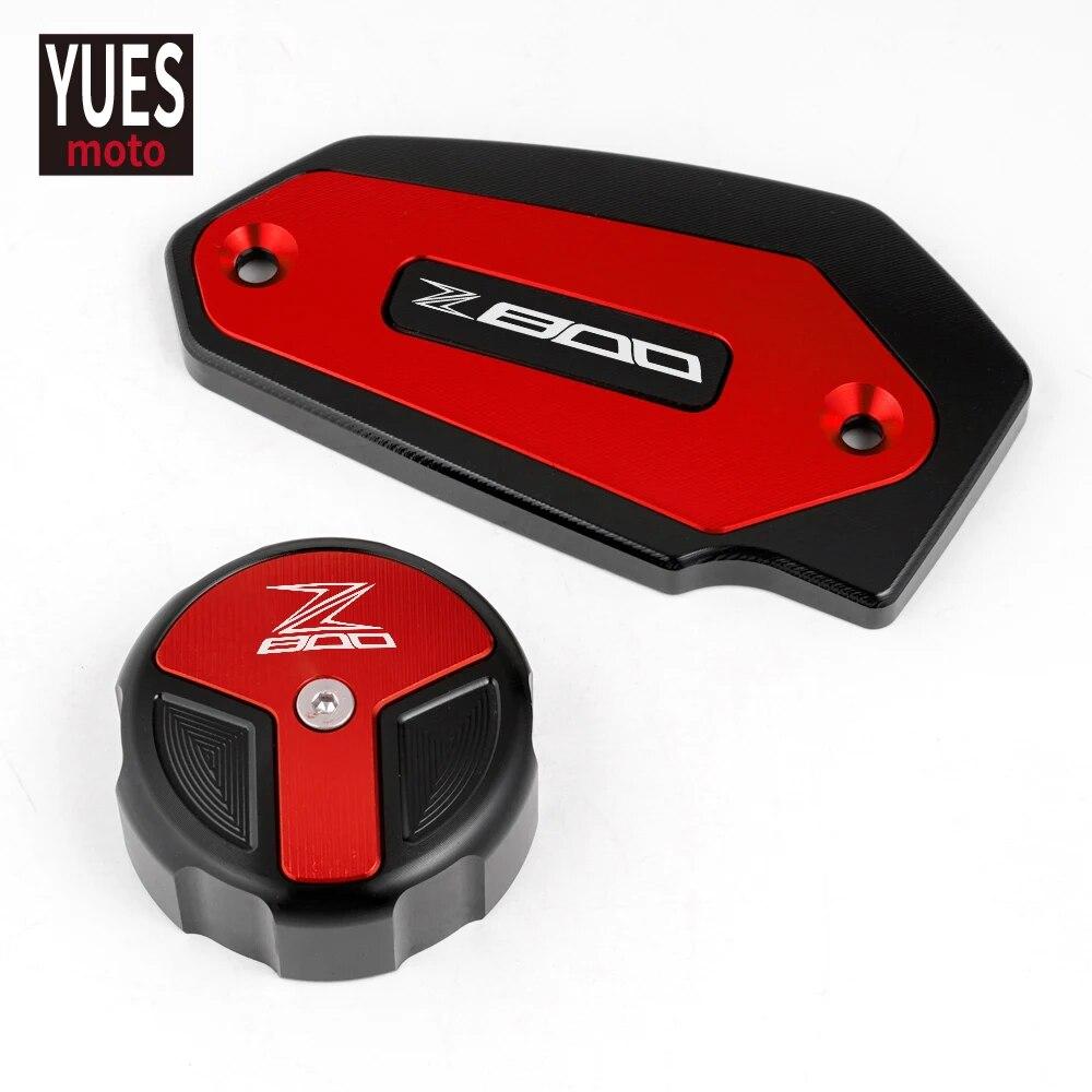 Motorrad Zubehör CNC Vorne und Hinten Bremsflüssigkeit Zylinder Master Reservoir Abdeckung Kappe Für KAWASAKI Z800 2013 2014 2015 2016
