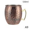 530ml Edelstahl Moscow Mule Becher Cocktail Weinglas Gehämmert Kupferfarben Bierkrüge Kaffeetasse Milchbecher Barbecher Trinkgeschirr Langlebig