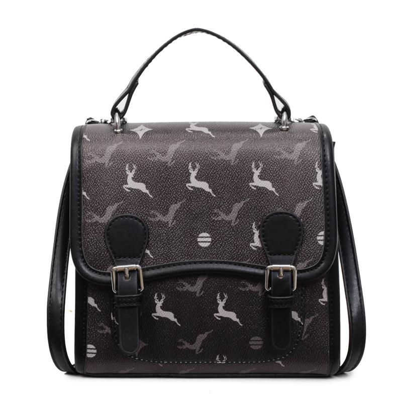 

Backpack New academic style women niche class backpack commuting high value temperament small schoolbag чёрный