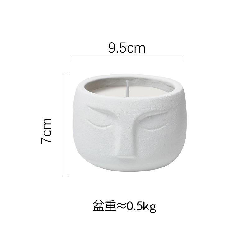 

Современный матовый цвет Голова человека Ароматерапевтический подсвечник Искусство Голова персонажа Скульптура Орнамент Абстрактный подсвечник в виде персонажа