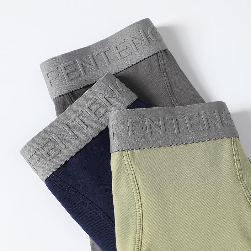 Fenteng Men's 4-Pack Antibacterial Cotton Boxer Briefs