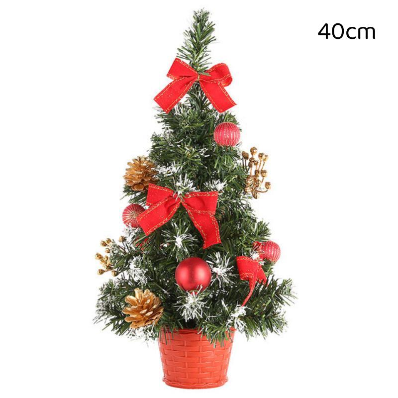 1Pcs 20/30/40Cm Mini Artificial Christmas Tree Pine Needle Tree Mini Xmas Tree Christmas Decor Desktop Ornament New Year Gift