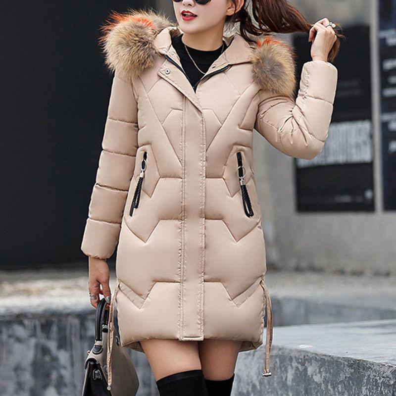 

Красочное женское приталенное пальто с капюшоном и меховым воротником, куртка, парка, верхняя одежда, пуховик, новое, теплое 3XL хаки