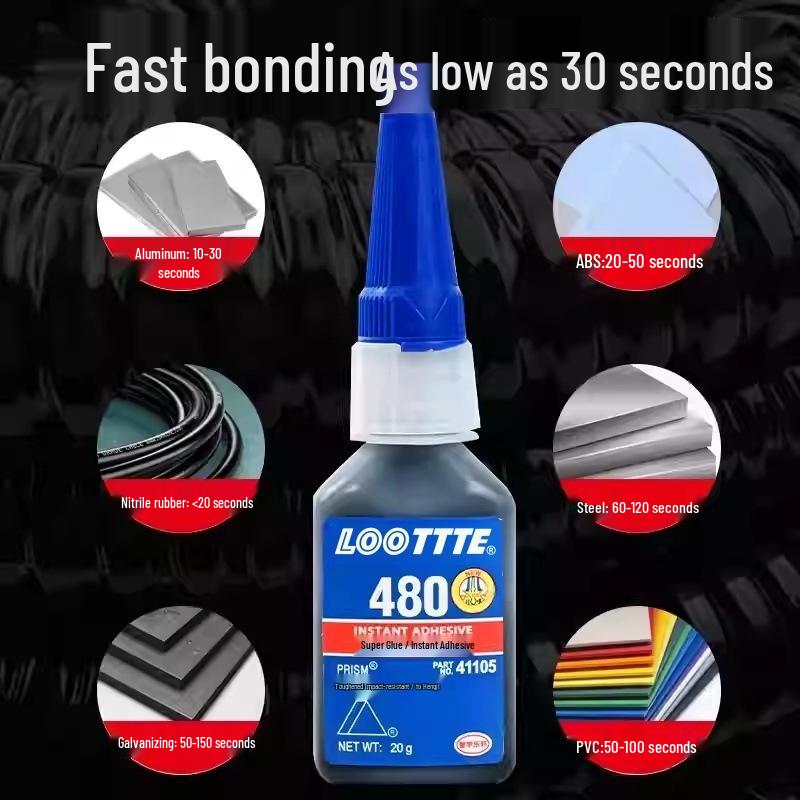 LOTTTE Enhanced Black Universal Adhesive for Metal, Plastic, Rubber, Nylon - Models 410/438/380/480