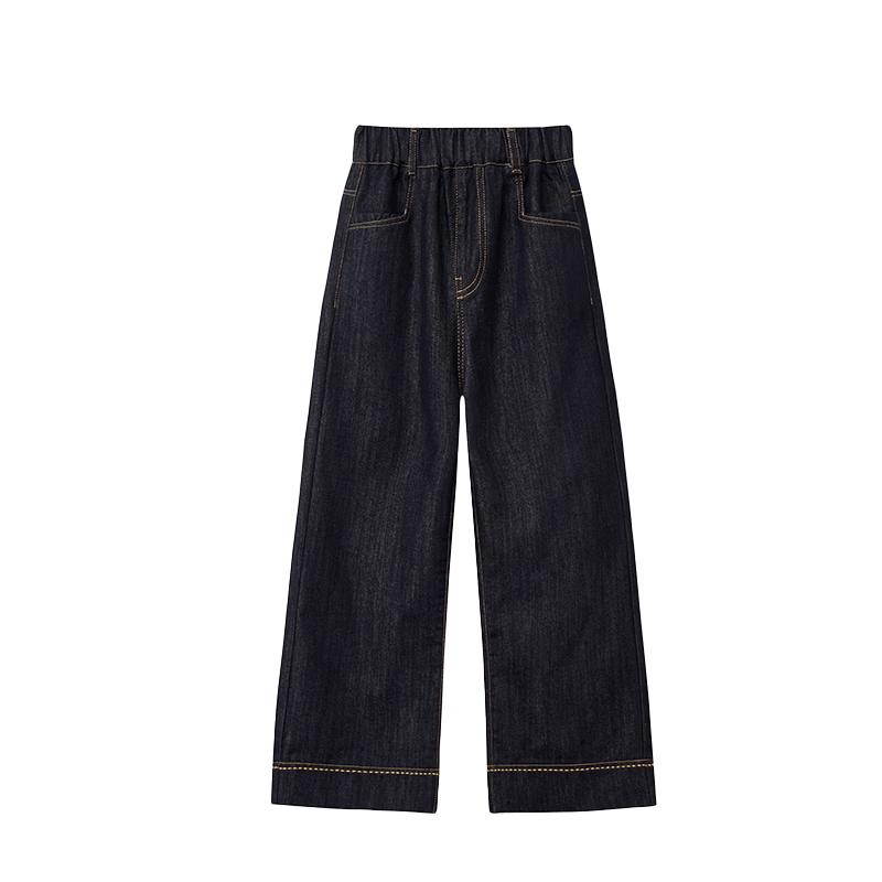 ASK JUNIOR Girls Loose Straight-Leg Denim Jeans 150