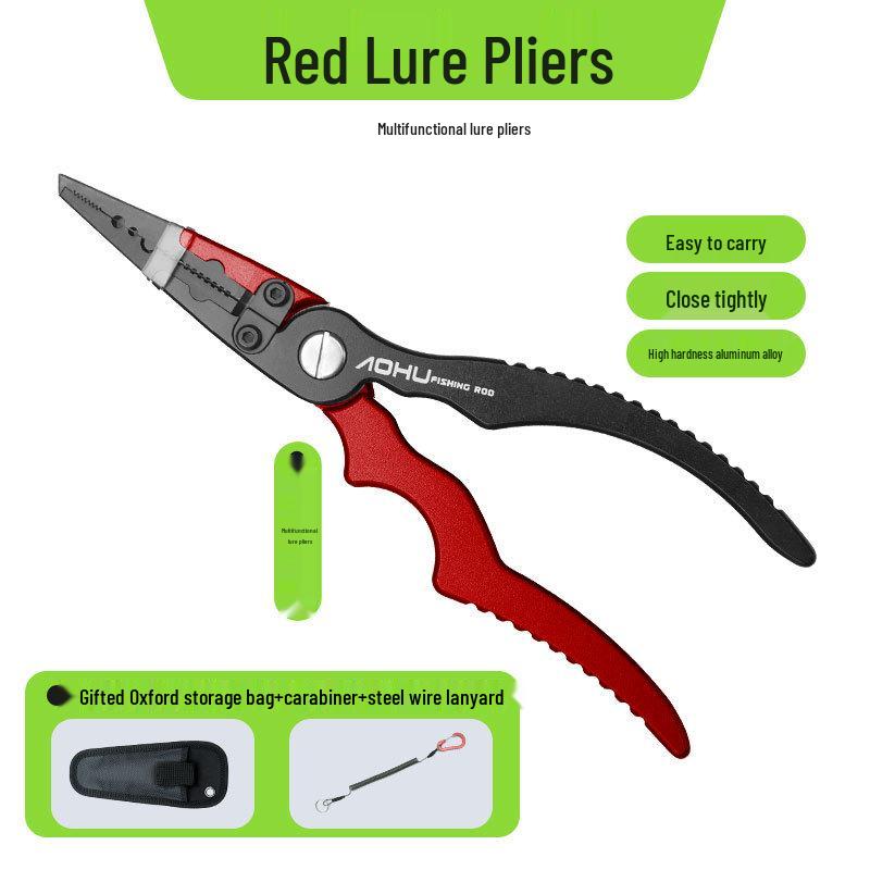 Aohuke Aluminum Fishing Pliers & Gripper - Rustproof, Multifunctional, Fish Holder
