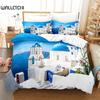 Seaside City Bedding Set Duvet Cover Set 3d Bedding Digital Printing Bed Linen Queen Size Bed Set  Fashion Design