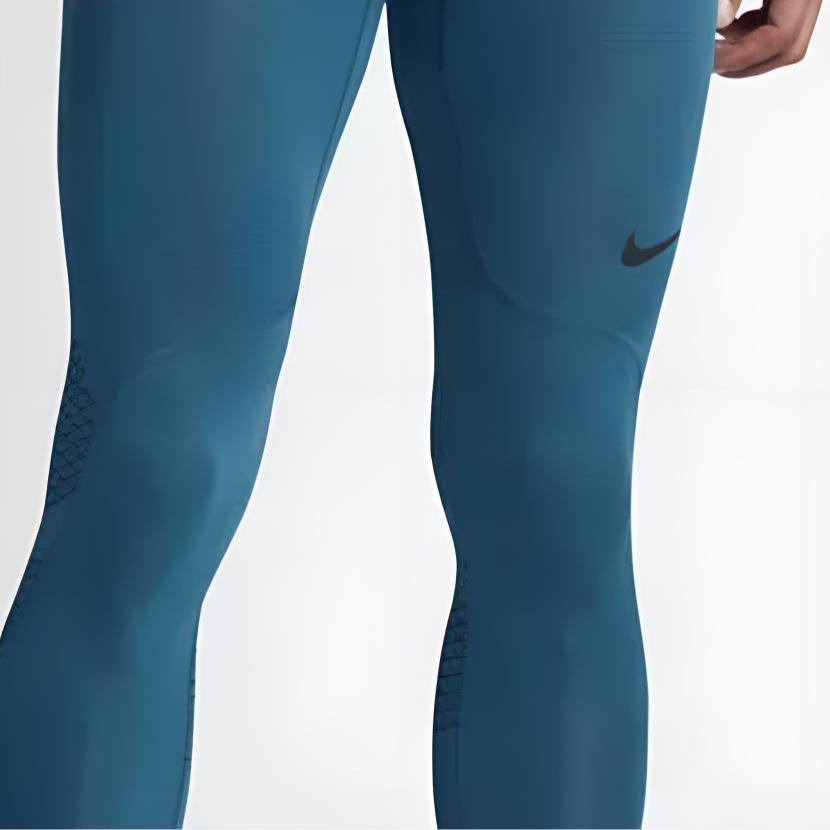 Nike Solid Letter Logo Print Training Leggings Men Leggings Green 828162-457