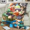 "ONE PIECE" Flannel Blanket Soft Warm Print for Bedrooms, Sofas, Chairs, Picnics and Travel