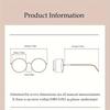 Fashion Oversized Metal Frame Mirrored Lens AC Glasses Double Bridge Retro for Men Women Beach Party Golf