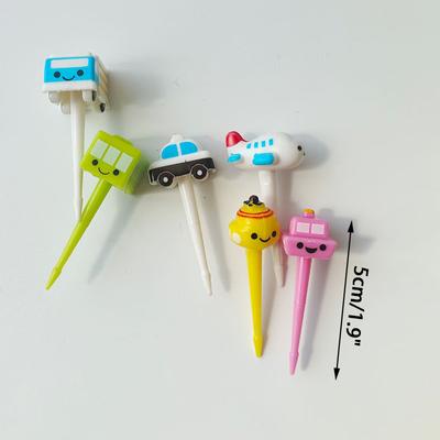 Scobitori cu furculiță cu fructe de desene animate, selecție de alimente drăguțe pentru animale, mini cutie de prânz, instrument pentru suplimente alimentare pentru copii