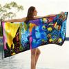 Hawaiianische Strandkulisse Design Strandtuch Schnelltrocknend Große Größe Geeignet für Strand Pool Sommer Lustiges Geschenk für Freund Familie