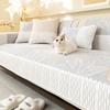 Sofa Cushion Universal In All Seasons  New Leather Sofa Cover Fixed Non-Slip Seat Cushion Light Luxury High-End Cover