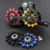 12T Bicycle Rear Derailleur Bearing Aluminum Alloy Positive Negative Tooth Bike Rear Derailleur Pully Ceramic Bearing