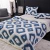 Double Layer Lamb Wool Blankets Thick Soft and Warm Geometric Jacquard Tafu Velvet Quilt Office Nap Sofa Multi-functional Blanket