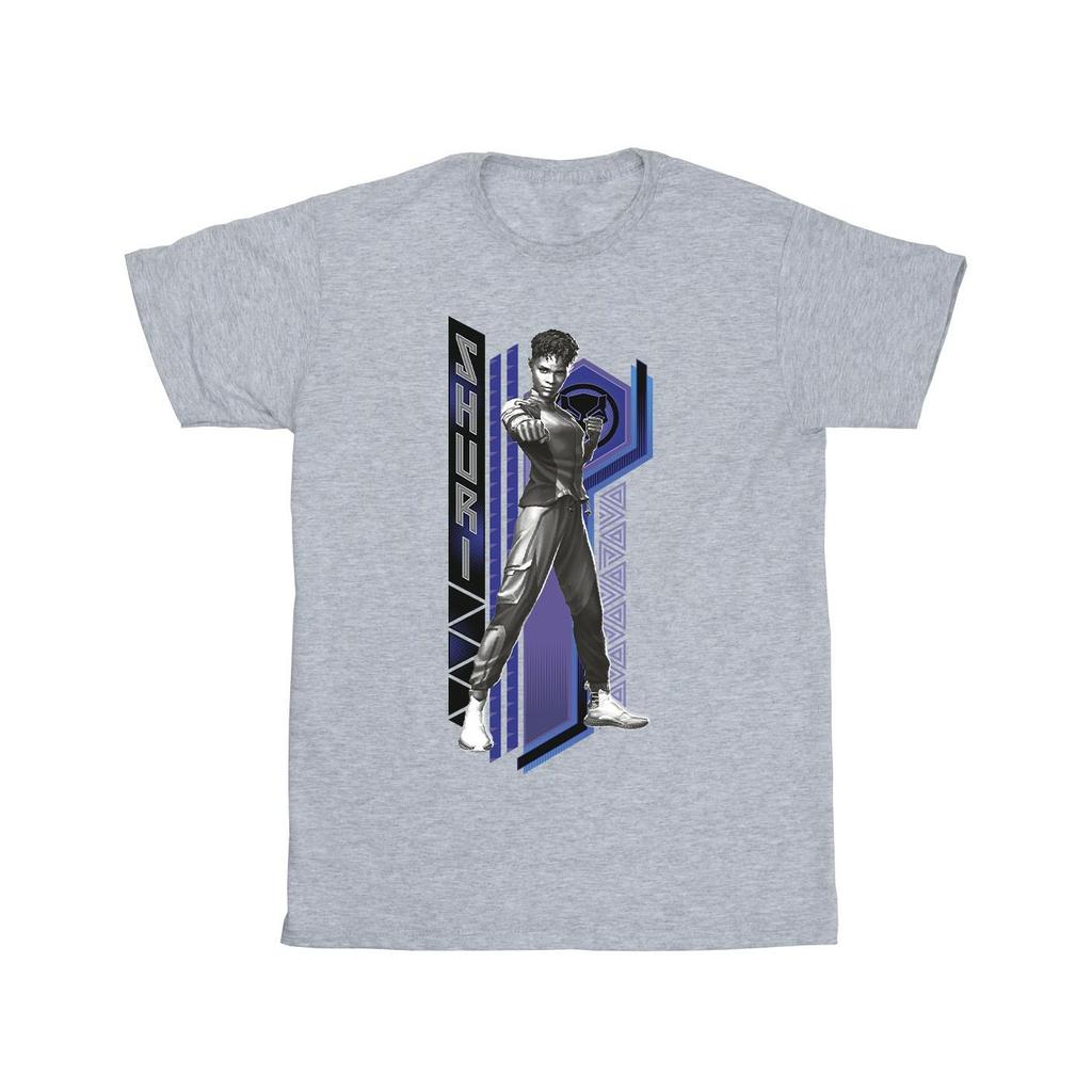 Marvel Mens Black Panther Wakanda Forever Shuri Pose T-Shirt