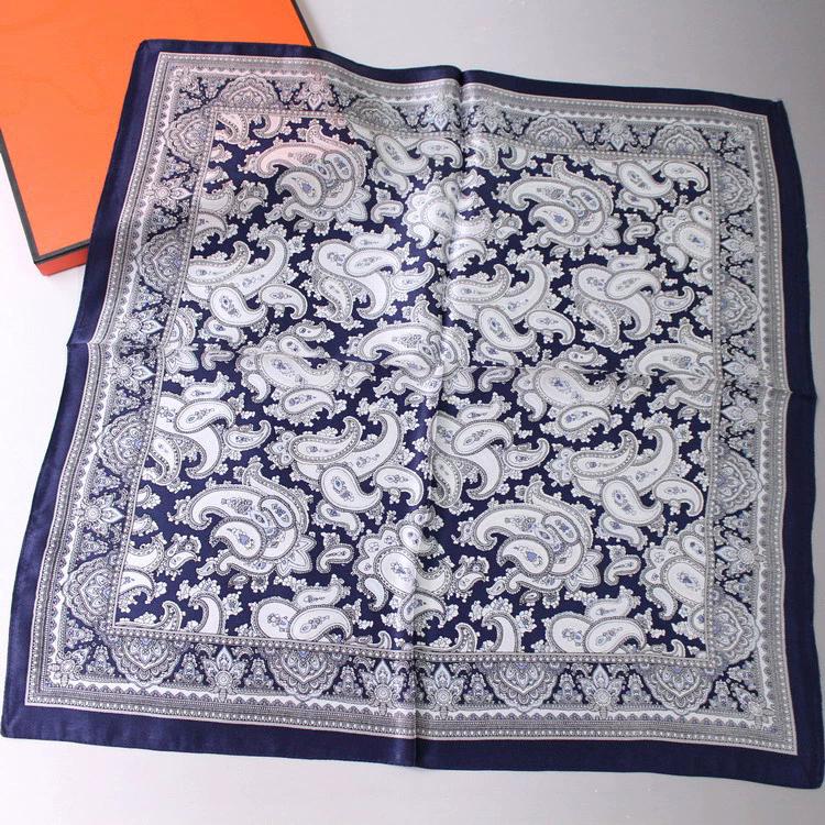 Neuer 100% Naturseide Schal Halstuch Foulard Damen Bandana Schals Frauen Hijab Schal Wickeltuch Quadratisches Kopftuch