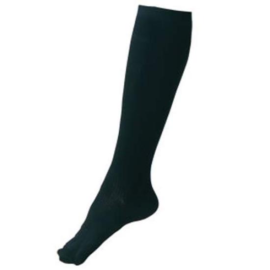 Bonbolan Graduated Compression Knee Socks Black x (S, Navy)