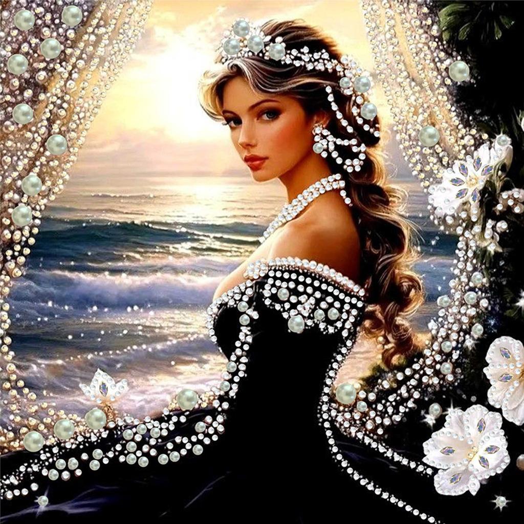 Schönheit Spezielle Form 5D DIY Teilbohrer Diamantmalerei Edelstein Kunst für Erwachsene DIY Geschenk Heimdekoration Kristall Diamant Kunst 30x30cm