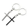Handmade Metal Cross Couple Keychain Pendant