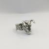 Adjustable Ox Head Ring Men Women Vintage Style Plated Animal Signet Band Retro Geometric Jewelry