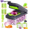 Premium Stainless Steel Multifunctional Vegetable Cutter and Grater Set
