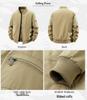 Men's Autumn/Winter Thick Cotton Jacket with Fashionable Baseball Collar - Casual American Workwear, Windproof, Warm Outerwear