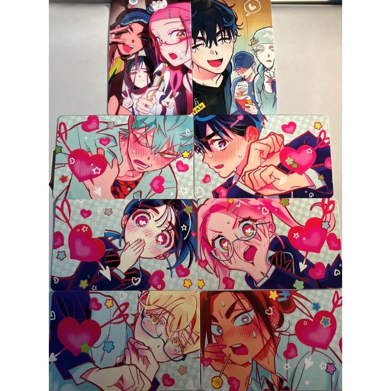 8Pcs/Pack 2025 Lovely Alien Stage TV Merch Fans Collection Character Cards Mizi Sua Ivan Till Hyuna Luka Valentine's Day Gift