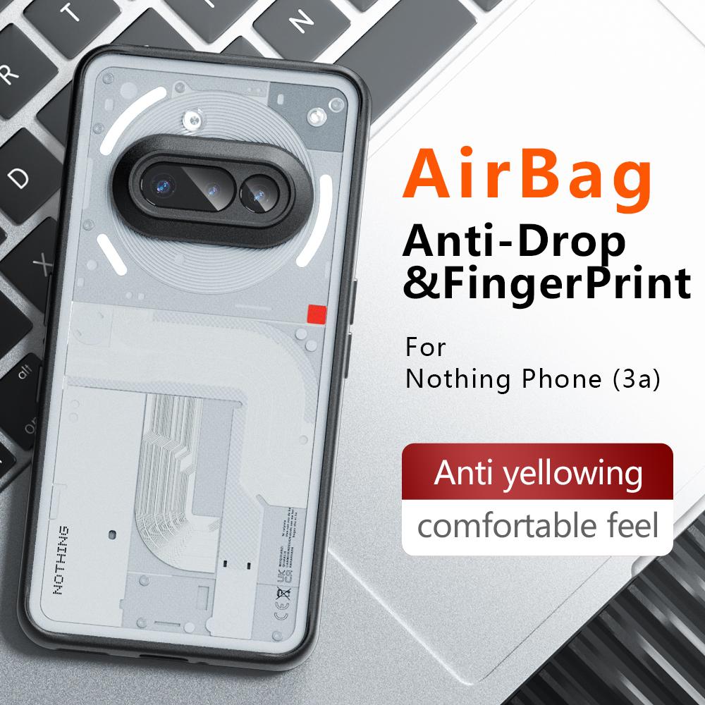 Cover for Nothing Phone 3A Pro Case Ultra Thin Matte Translucent & Clear Full Protection Funda for Nothing Phone 3A Capa