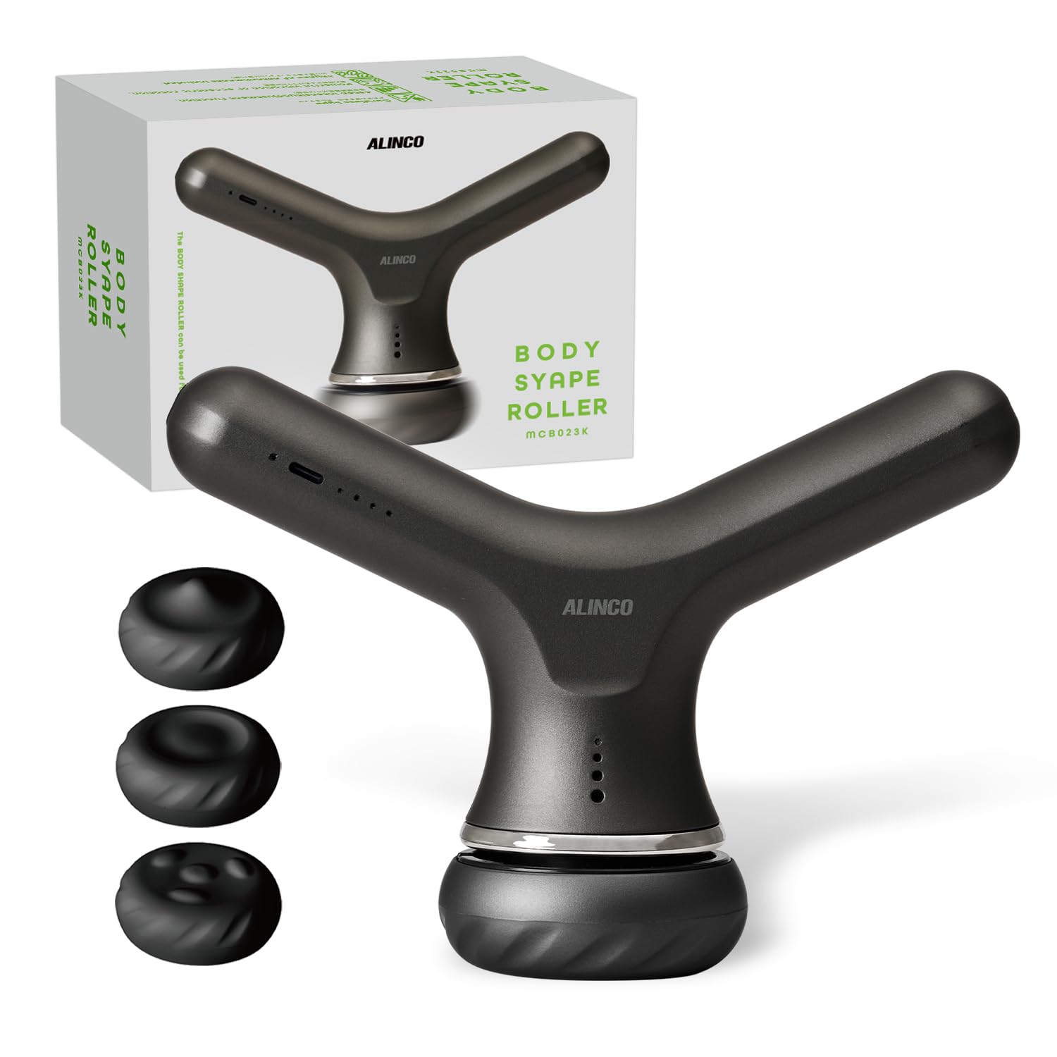 

ALINCO Body Мощный Глубокий Мышечный 4 Интенсивности с Широким Телом Тело Все Тело Черный Ролик, Вибрация, Достигать, Двойной Захват, Настройки, Беспроводной, Насадки, чёрный