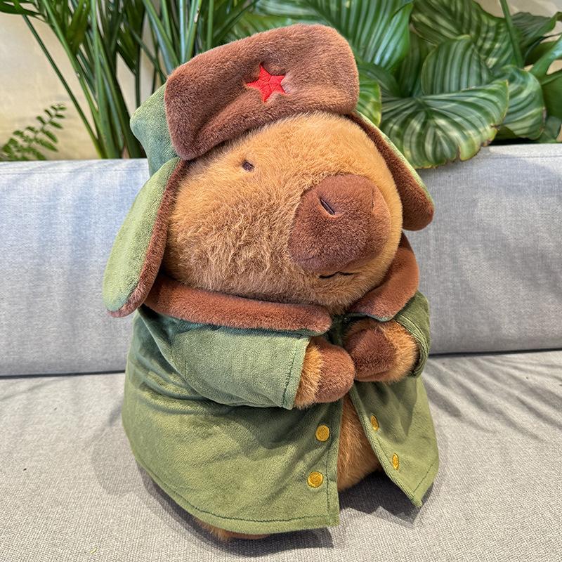 

Big Capybara Northeast Cotton Coat Plush Toy Animal Doll Pp Cotton Plush Filling 22cm/8.66in