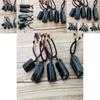 Unique Raw Natural Black Tourmaline Schorl Pendant Necklace With Irregular Shape And Adjustable Chain