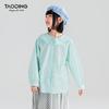 Taoding Girls' Korean Style Long Sleeve Doll Collar Shirt