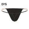 Men Thong Ice Silk Underwear Sexy G-Strings Metal Chains Hollow Out Comfortable Briefs Slim Fit High Elasticity Panties