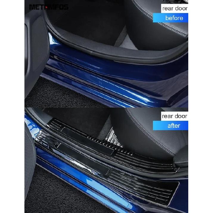For Nissan Altima - 2024 2025 Rear Trunk Bumper Foot Plate Door Sill Scuff Plate Welcome Pedal Entry Guard Accessories