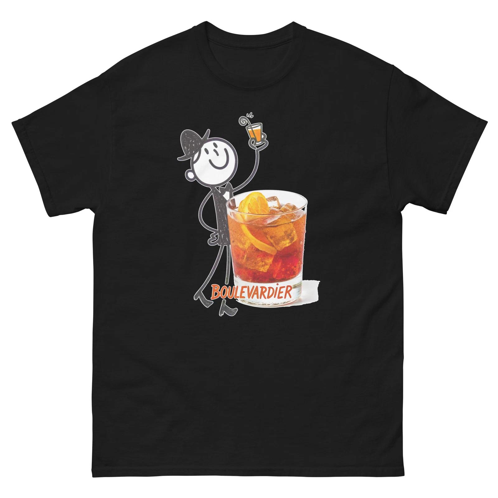 

Boulevardier Drink Delicious Popular Beverage T-Shirt 4XL