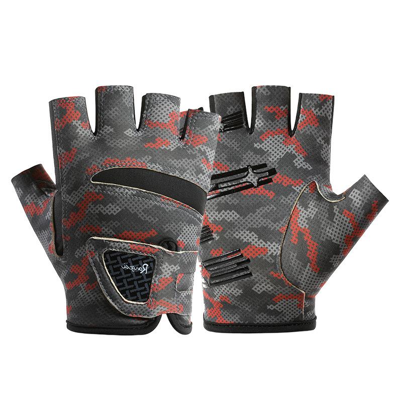 New Fishing Gloves for Men and Women Lascielli Non Slip Breathable Three Finger Cool Sun Protection Non Slip Fishing Gloves