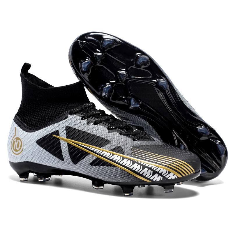 Amazon pair of 2025 football shoes men's high-top spikes, student children's boys' training sneakers
