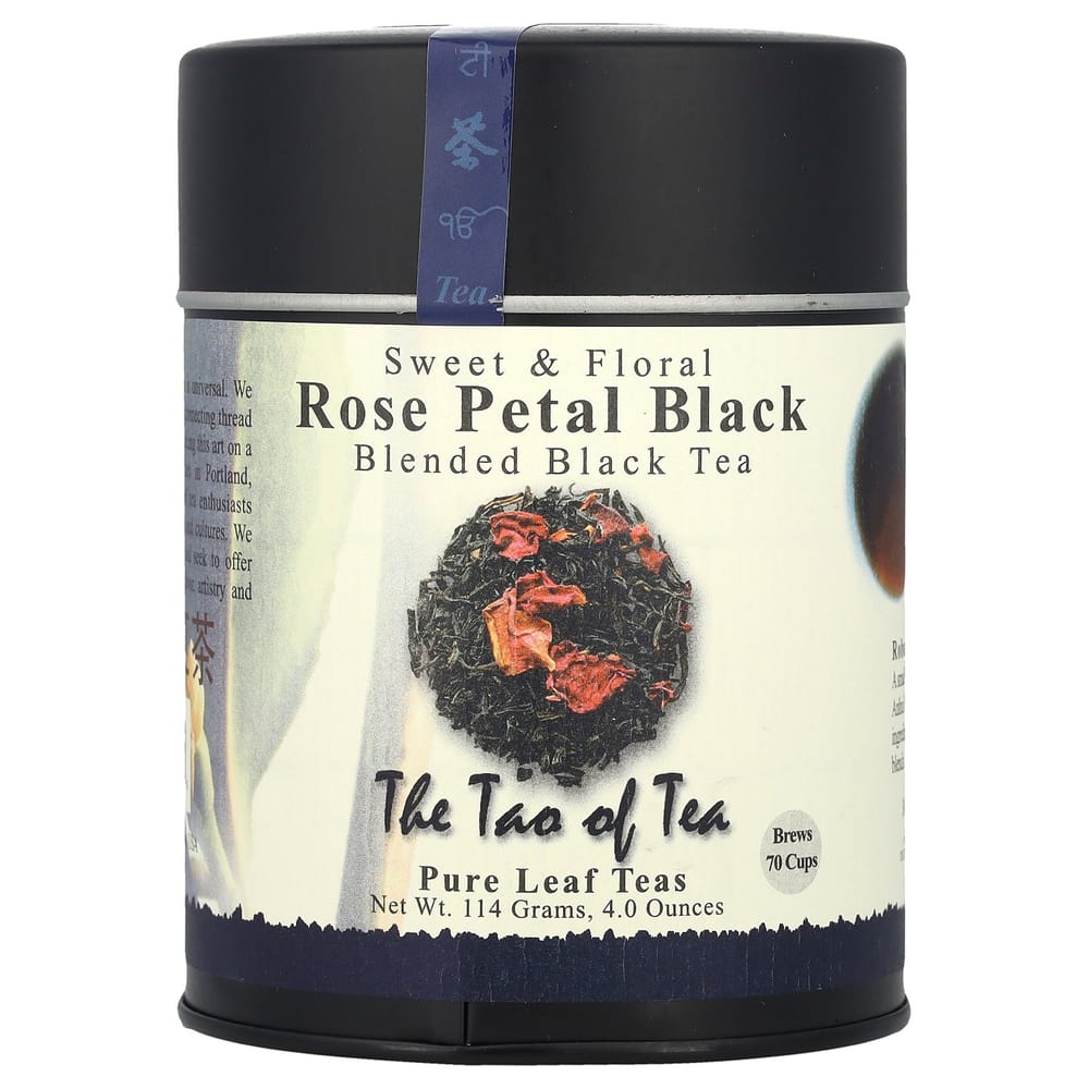 iHerb The Tao of Tea Rose Petal Black Tea, Sweet & Floral Flavor, 4 oz (115 g)