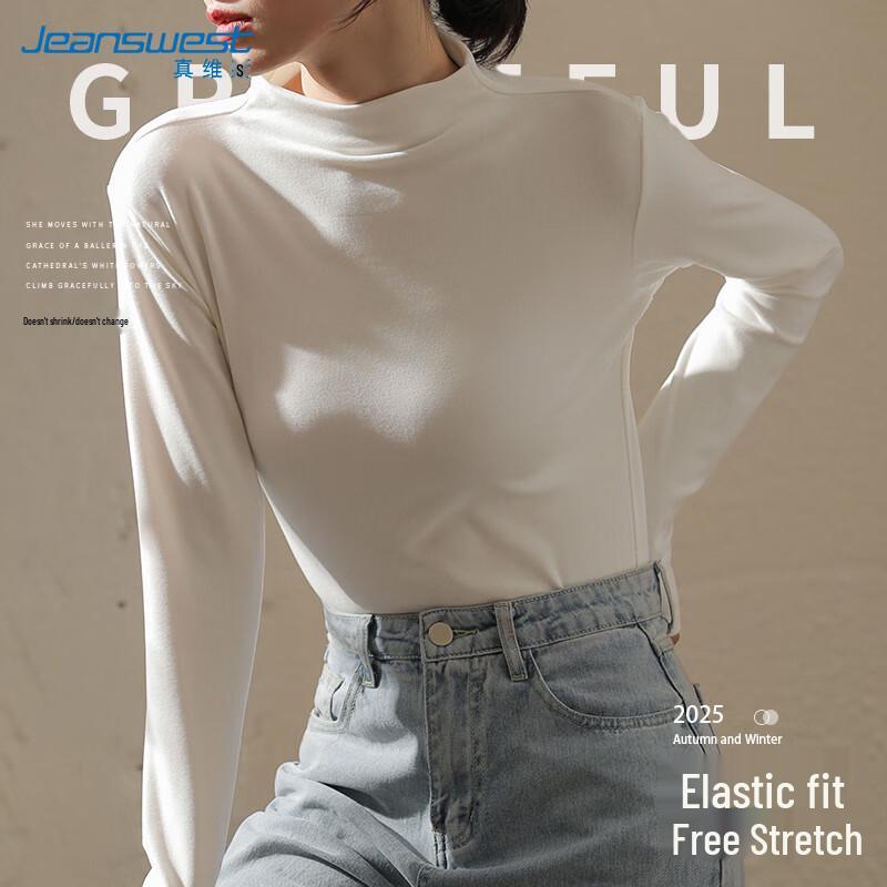 Jeanswest Women s Double-Sided Brushed Thermal Long Sleeve T-Shirt S