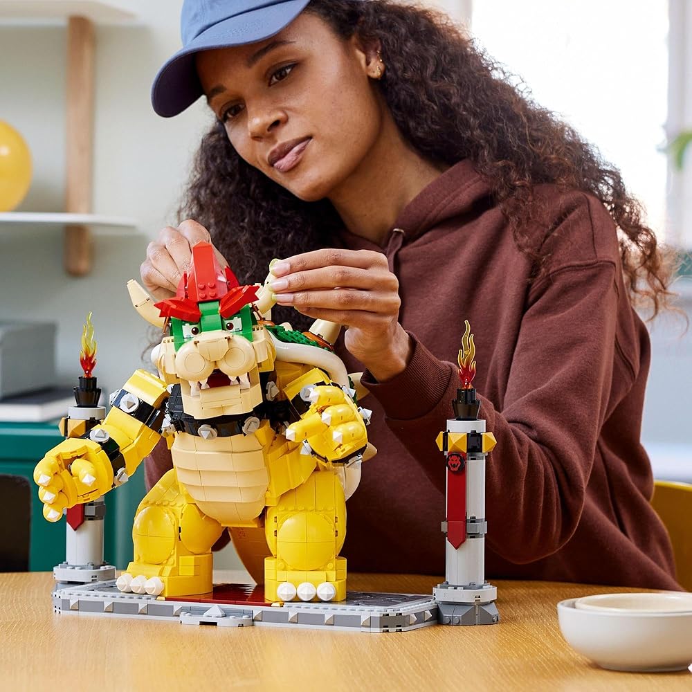LEGO Super Mario Bowser Toy Building Blocks Set 71411 for Kids and Adults